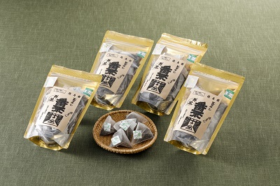 [№031-004]丹波・有機栽培　天日干し赤ちゃん番茶テトラ（2g×20個入り）4袋